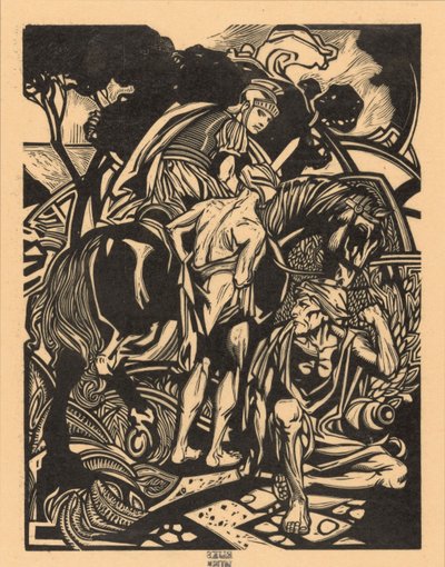 Rzymski jeździec na koniu autorstwa Johannes Josephus Aarts