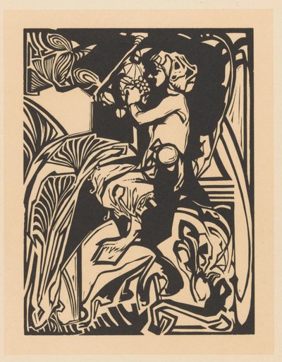 Satyr z kiścią winogron autorstwa Johannes Josephus Aarts