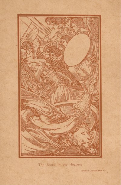 Strijd in de hemel Bitwa w Niebiosach (tytuł na obiekcie) autorstwa Johannes Josephus Aarts