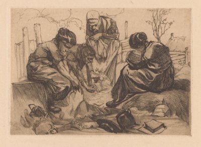 kobiety w żałobie autorstwa Johannes Josephus Aarts