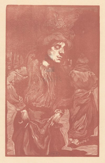 Dwie kobiety spacerujące po ulicy autorstwa Johannes Josephus Aarts