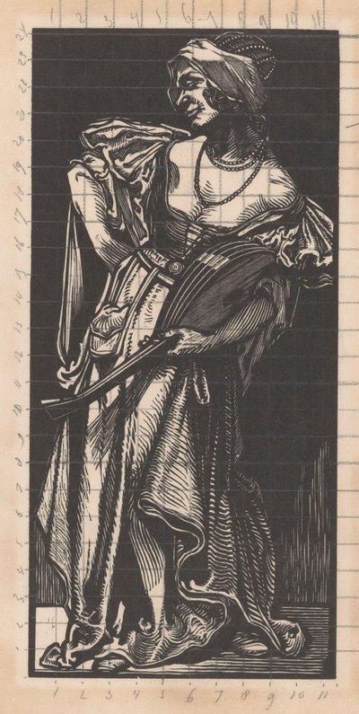 Kobieta z lutnią autorstwa Johannes Josephus Aarts