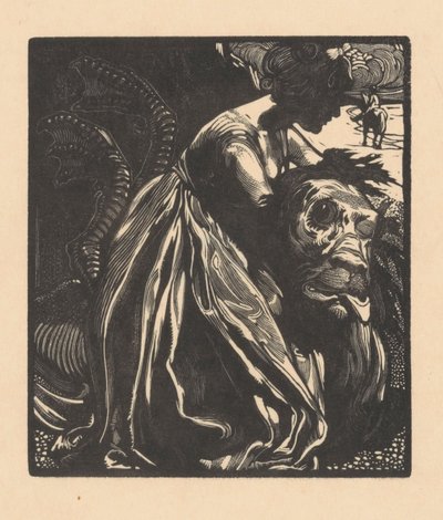 Kobieta z potworem autorstwa Johannes Josephus Aarts