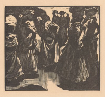 Kobiety w deszczu autorstwa Johannes Josephus Aarts