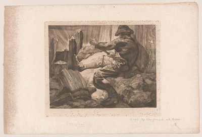Wścibski robotnik autorstwa Johannes Josephus Aarts