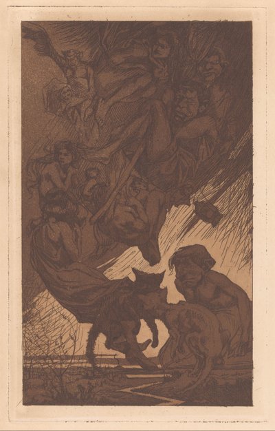Pływający ludzie, fantastyczne stworzenia i koty autorstwa Johannes Josephus Aarts
