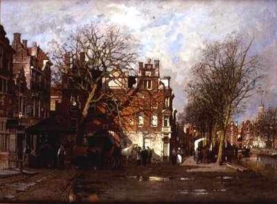 Capriccio Widok na miasto autorstwa Johannes Karel Christian Klinkenberg