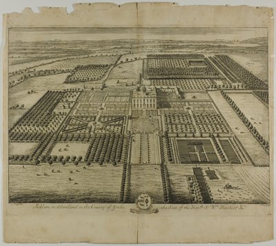 Acklam w Cleveland w hrabstwie Yorke, tablica 64 z Britannia Illustrata autorstwa Johannes Kip