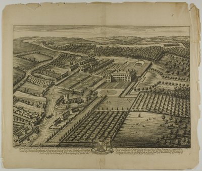 Londyn, tablica 31 z Illustrated Britannia autorstwa Johannes Kip