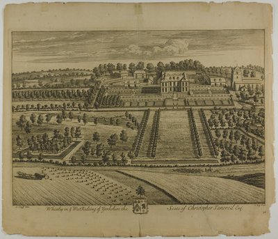 Whixley, płyta 78 z Britannia Illustrata autorstwa Johannes Kip