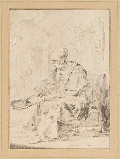 Kobieta naleśnikowa, 1768. autorstwa Johannes Kornlein