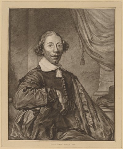 Portret siedzącego mężczyzny, 1771. autorstwa Johannes Kornlein