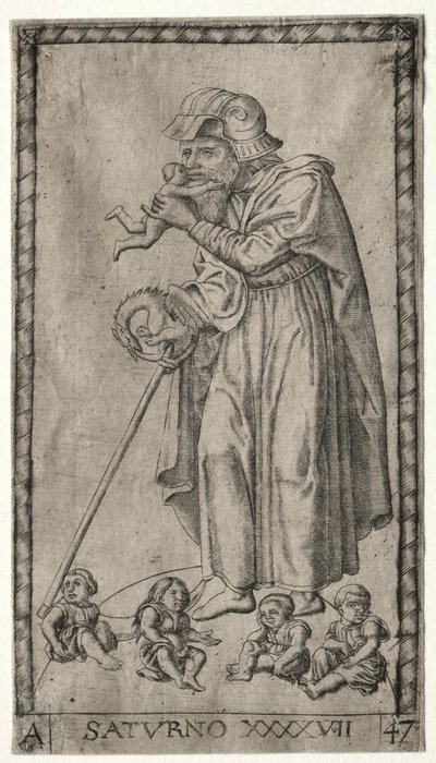 Saturn, 1547. autorstwa Johannes Ladenspelder