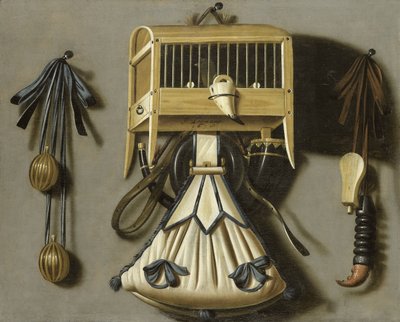 Martwa natura ze sprzętem myśliwskim autorstwa Johannes Leemans