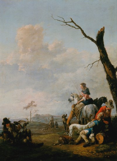 Odpocznij po polowaniu autorstwa Johannes Lingelbach