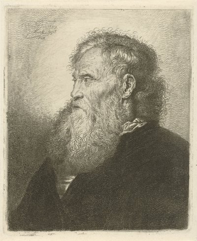 Portret starca z brodą autorstwa Johannes Mock