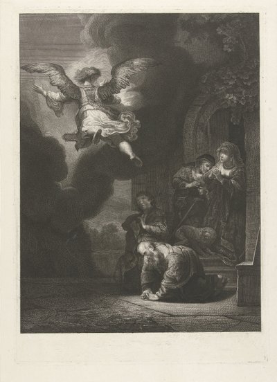 Anioł opuszcza Tobiasza i jego rodzinę autorstwa Johannes Pieter de Frey