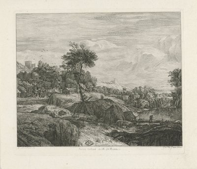 Skalisty krajobraz autorstwa Johannes Pieter de Frey