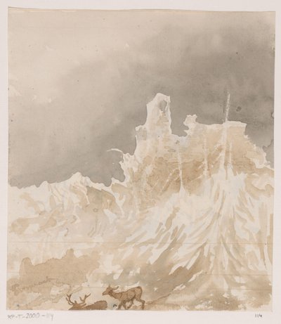 Ruiny w Ardenach autorstwa Johannes Tavenraat (signed by artist)