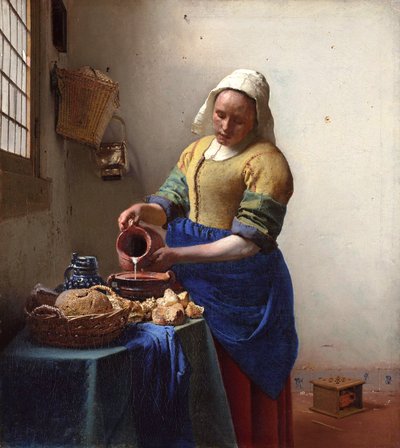 Arabski:  Mleczarka autorstwa Johannes Vermeer