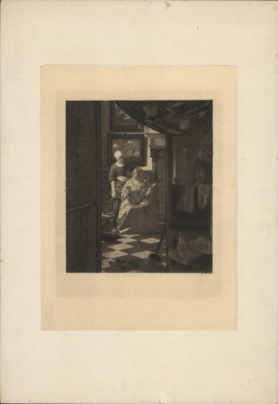 List miłosny autorstwa Johannes Vermeer