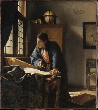 Der Geograph autorstwa Johannes Vermeer