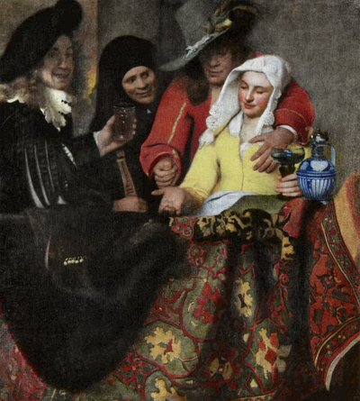 Procuress autorstwa Johannes Vermeer