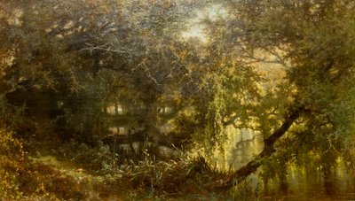 niemiecki: Der Teich in Osterbeek Staw w Oosterbeek autorstwa Johannes Warnardus Bilders