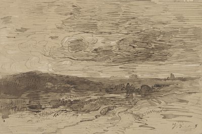 Heath w Drenthe autorstwa Johannes Warnardus Bilders