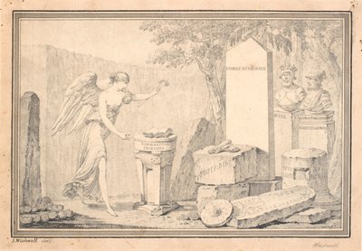 Winieta tytułowa do Snorriego Sturlesona (red. G. Schiøning): Heimskringla, t. I, 1778 autorstwa Johannes Wiedewelt