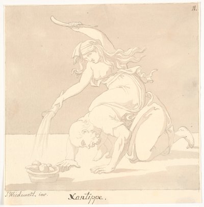 „Ksantippe” autorstwa Johannes Wiedewelt