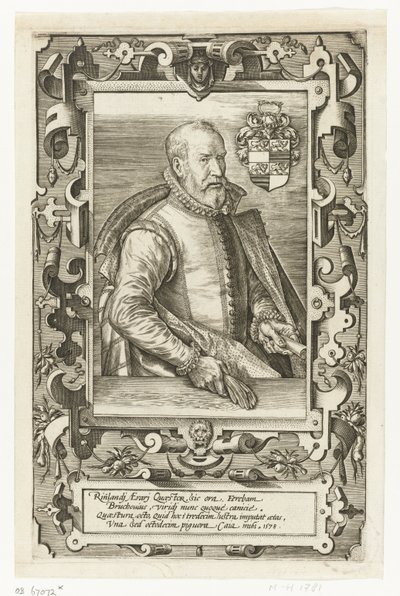 Portret Jana van Brouckhovena, stewarda Nadrenii autorstwa Johannes Wierix (attributed to)