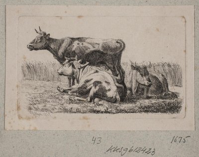 Trzy krowy autorstwa Johannes Wilhelm Zillen
