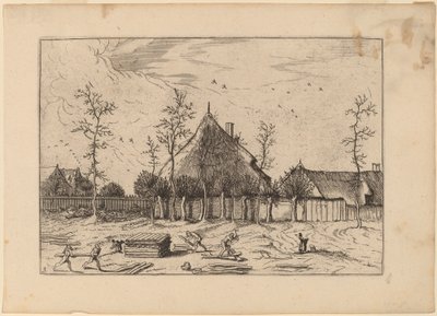 Gospodarstwo rolne autorstwa Johannes and Lucas van Doetechum after Master of the Small Landscapes