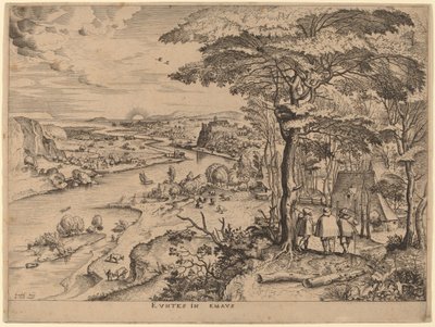 Pielgrzymi do Emaus autorstwa Johannes and Lucas van Doetechum after Pieter Bruegel the Elder