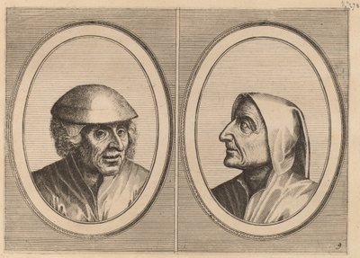 „Kees Geldt-worek” i „Kaarighe Truy” autorstwa Johannes and Lucas van Doetechum after Pieter Bruegel the Elder