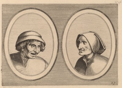 „Keesje Licht-hart” i „Verblinde Swaen” autorstwa Johannes and Lucas van Doetechum after Pieter Bruegel the Elder
