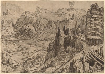 Magdalena pokutująca autorstwa Johannes and Lucas van Doetechum after Pieter Bruegel the Elder