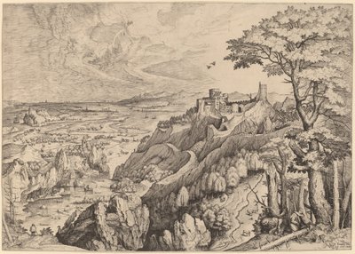 S. Hieronymus in Deserto (św. Hieronim na pustyni) autorstwa Johannes and Lucas van Doetechum after Pieter Bruegel the Elder