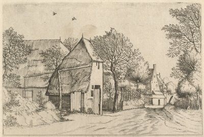 Wiejska droga z Draw Well autorstwa Johannes and Lucas van Doetechum after the Master of the Small Landscapes