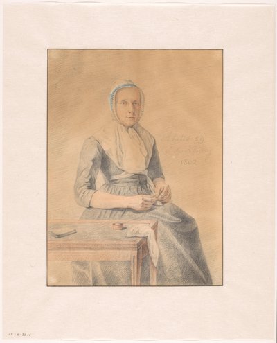 Portret Katarzyny van Eck autorstwa Johannes de Koning (signed by artist)
