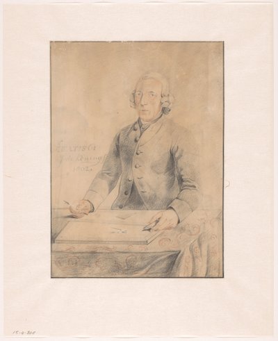 Portret Pietera Pickée autorstwa Johannes de Koning (signed by artist)