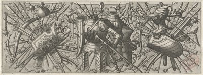 Frytki spotkały twee kurassen Panoplia sev armamentarium… (tytuł serii) autorstwa Johannes of Lucas van Doetechum