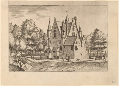 Zamek autorstwa Johannes van Doetechum, the Elder and Lucas