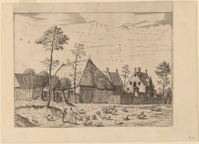 Szopa z domkiem autorstwa Johannes van Doetechum, the Elder and Lucas