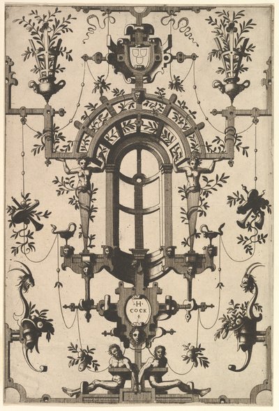 Nowoczesna groteska z paskiem, 1554. autorstwa Johannes van Doetecum I
