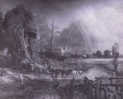 Katedra Salisbury z łąk, Bibbys Annual autorstwa John (after) Constable