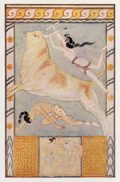 The Bull-Baiters (kolorowa litografia) autorstwa John (after) Duncan