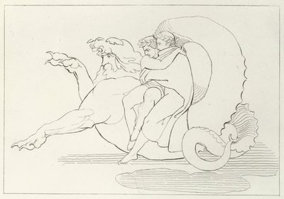 Gerion, Inferno, Canto 17 (grawerowanie) autorstwa John (after) Flaxman