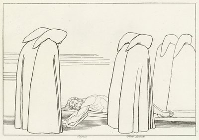 Hipokryci, Inferno, Canto 23 (rycina) autorstwa John (after) Flaxman